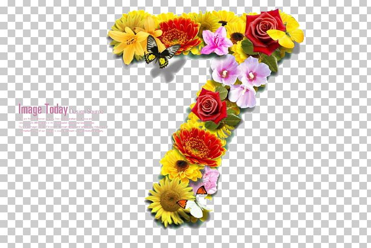 Numerical Digit Flower Art PNG, Clipart, Arabic Numbers, Art, Color, Creative, Cut Flowers Free PNG Download