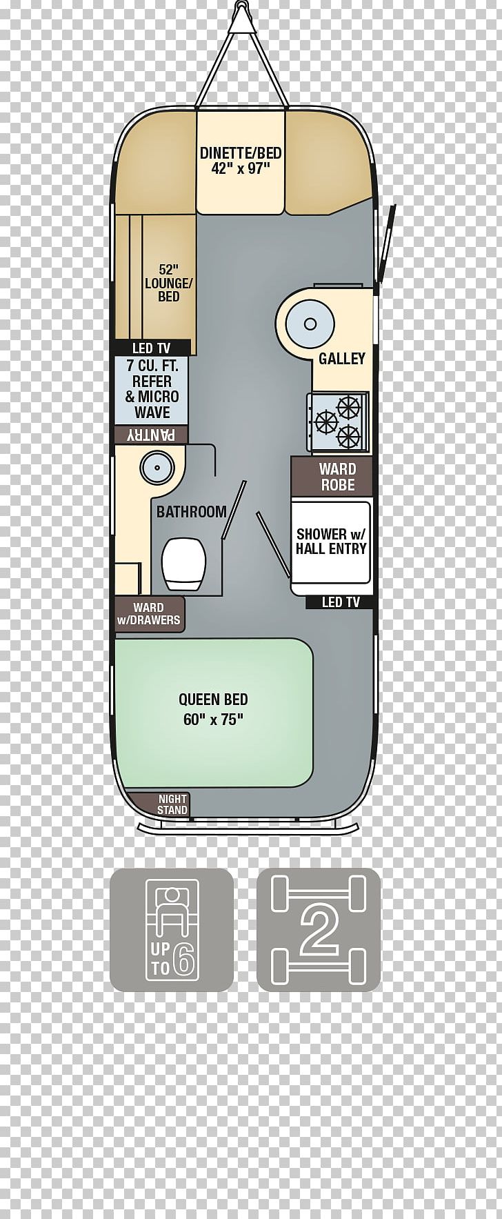 Airstream Caravan Campervans Floor Plan PNG, Clipart,  Free PNG Download