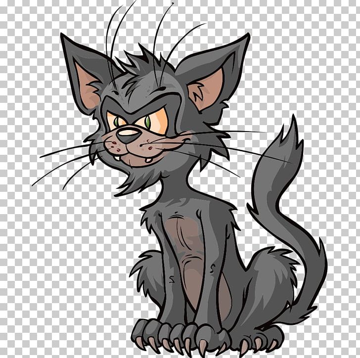 Black Cat Kitten Drawing PNG, Clipart, Animal, Animals, Carnivoran, Cartoon, Cat Like Mammal Free PNG Download