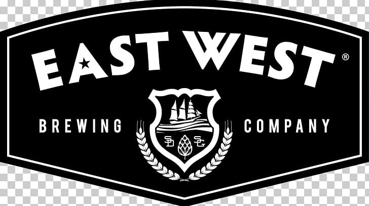 Logo Beer East West Brewing Company Brewery PNG, Clipart, Area, Beer, Beer Brewing Grains Malts, Black, Black And White Free PNG Download