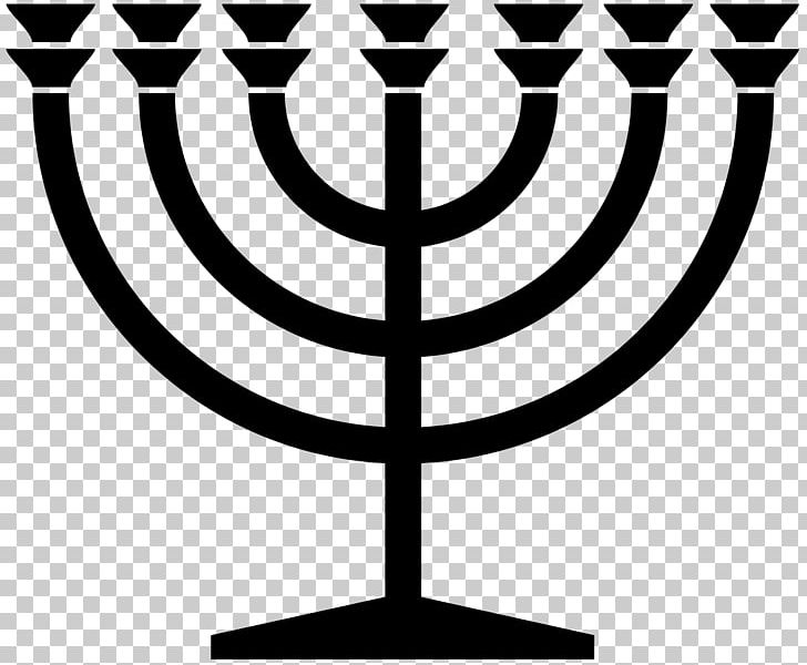 Menorah Judaism Religious Symbol Religion PNG, Clipart, Black And White, Candle Holder, Hanukkah, Judaism, Line Free PNG Download