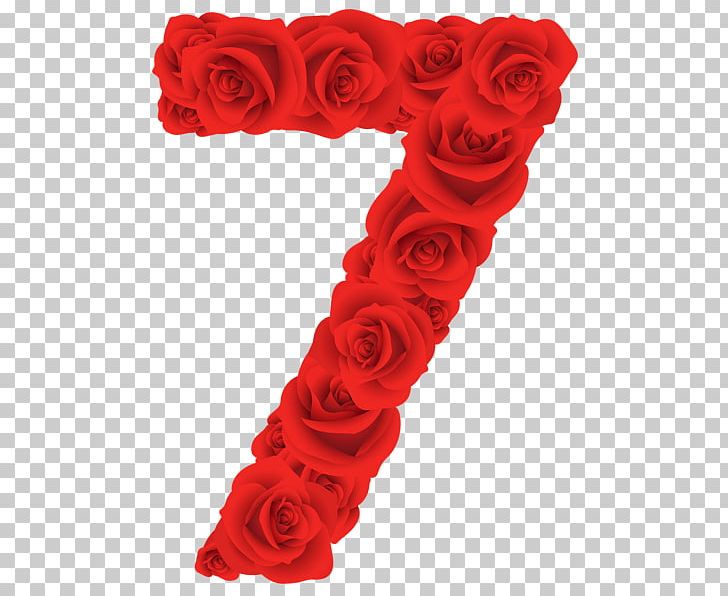 Red Roses Seven Number PNG, Clipart, Miscellaneous, Red Roses Numbers Free PNG Download