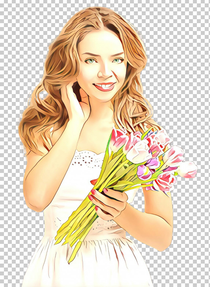 Beauty Yellow Flower Bouquet Blond PNG, Clipart, Beauty, Blond, Bouquet, Brown Hair, Cut Flowers Free PNG Download