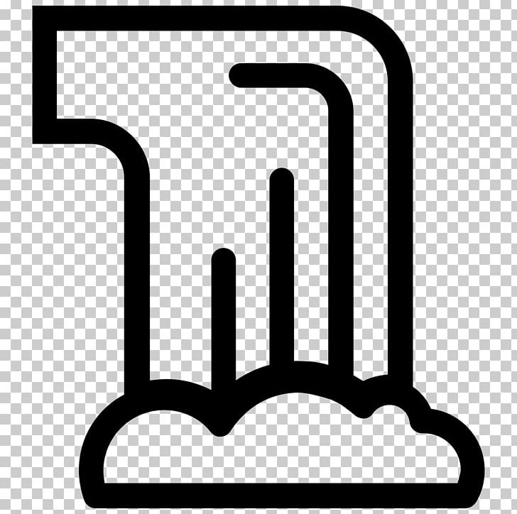 Computer Icons Waterfall Symbol PNG, Clipart, Angle, Area, Black, Black And White, Clip Art Free PNG Download