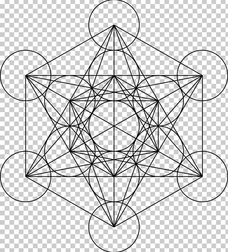 Metatron's Cube Sacred Geometry Overlapping Circles Grid PNG, Clipart, Angle, Art, Artwork, Black And White, Circle Free PNG Download