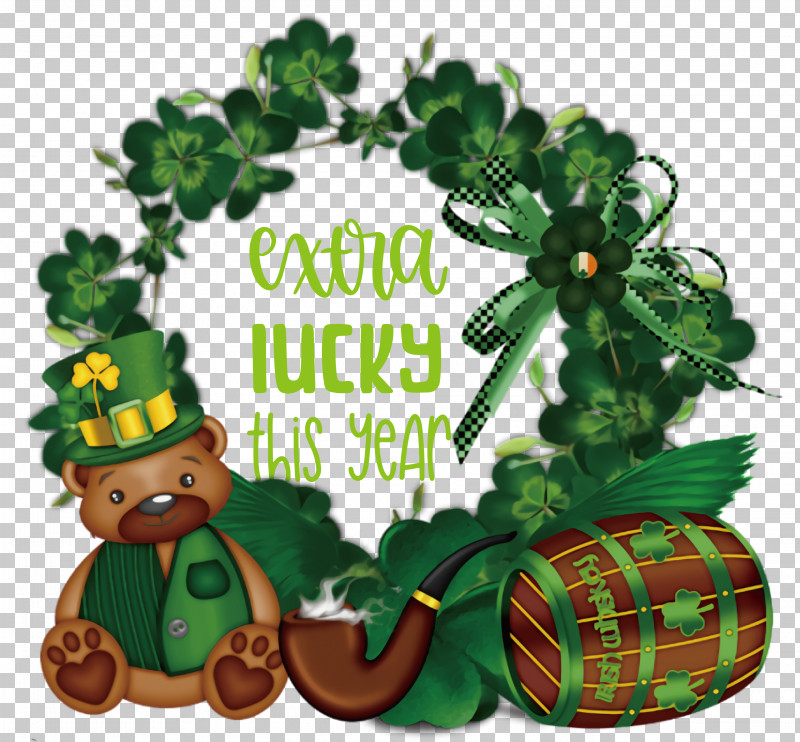 Saint Patrick Patricks Day Extra Lucky PNG, Clipart, Christmas Day, Christmas Ornament, Christmas Tree, Holiday, Ornament Free PNG Download