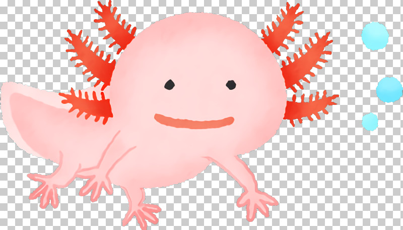 Axolotl Pink Cartoon Mouth Smile PNG, Clipart, Axolotl, Cartoon, Mole Salamander, Mouth, Pink Free PNG Download
