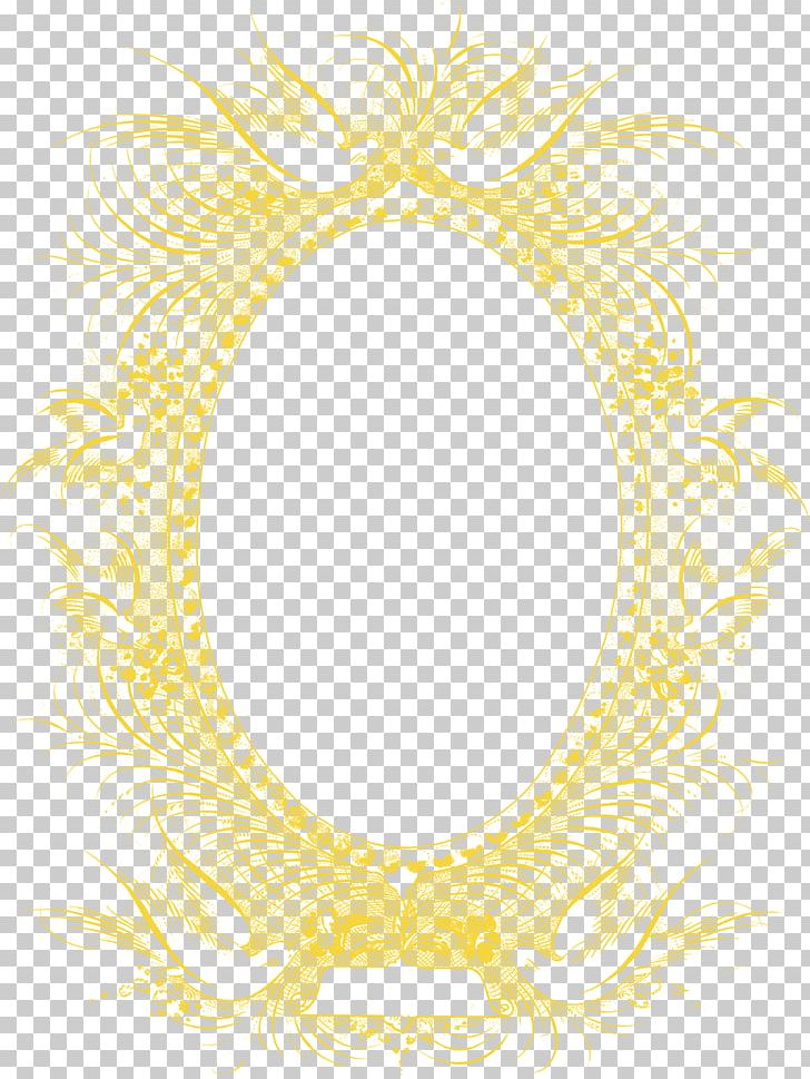 Frame Yellow Feather Pattern PNG, Clipart, Border Frame, Circle, Creative, Creative Frame, Feather Free PNG Download