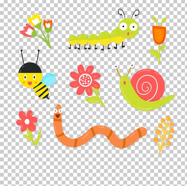 Insect Bee Earthworms Euclidean PNG, Clipart, Animal, Animals, Area, Artwork, Border Free PNG Download