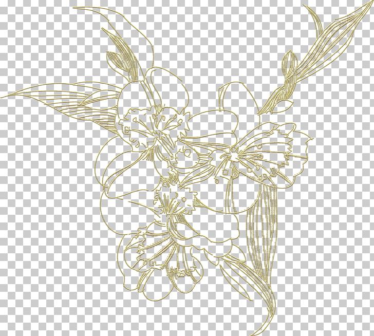 Fairy Insect Line Art Costume Design Sketch PNG, Clipart, Artwork, Black And White, Fictional Character, Flower, Flowers Free PNG Download