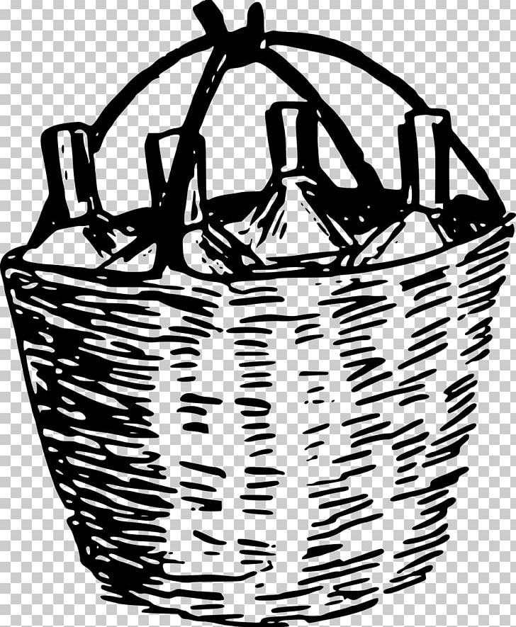 Basket Wine PNG, Clipart, Basket, Black And White, Bottle, Computer Icons, Cookware And Bakeware Free PNG Download