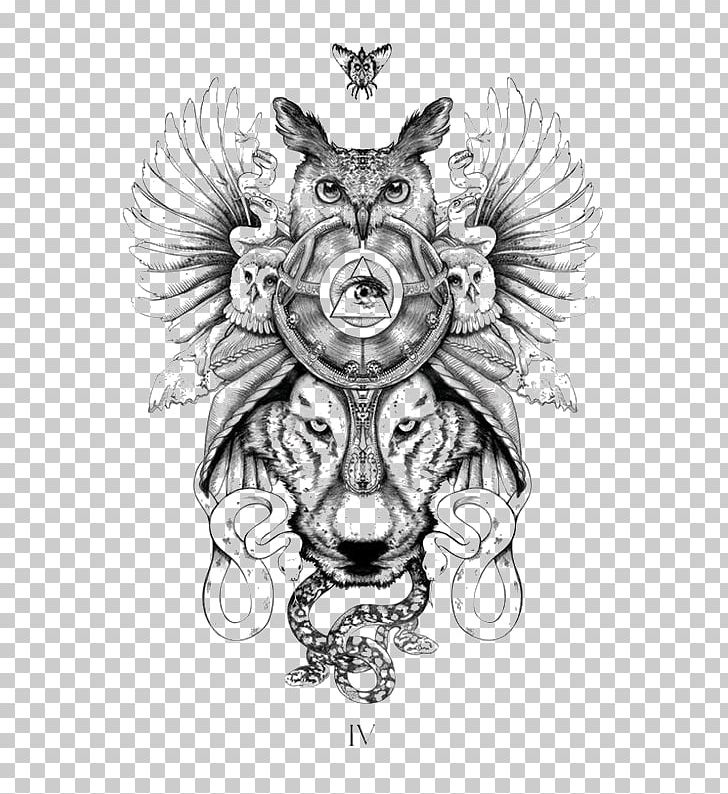 Tattoo Animal Totem Tribe Symbol PNG, Clipart, Animals, Animaltotem, Art, Black And White, Climbing Tiger Free PNG Download