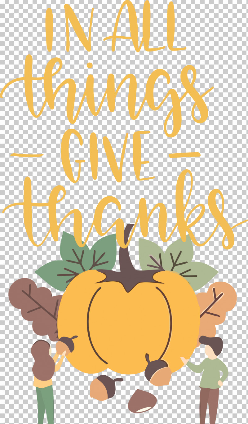 Give Thanks Thanksgiving Autumn PNG, Clipart, Autumn, Cartoon, Commodity, Flower, Fruit Free PNG Download