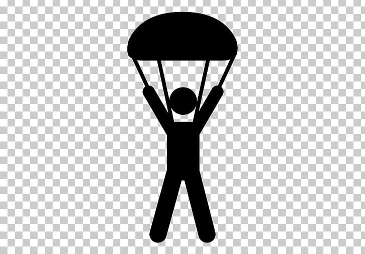 Parachuting Extreme Sport Computer Icons PNG, Clipart, Angle, Black, Black And White, Canopy, Computer Icons Free PNG Download