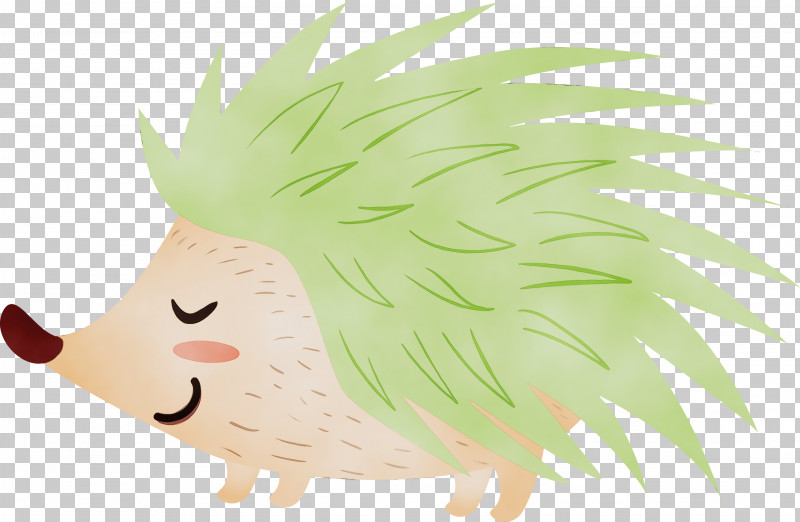 Cartoon Head Grass Porcupine Tail PNG, Clipart, Cartoon, Grass, Head, Paint, Porcupine Free PNG Download