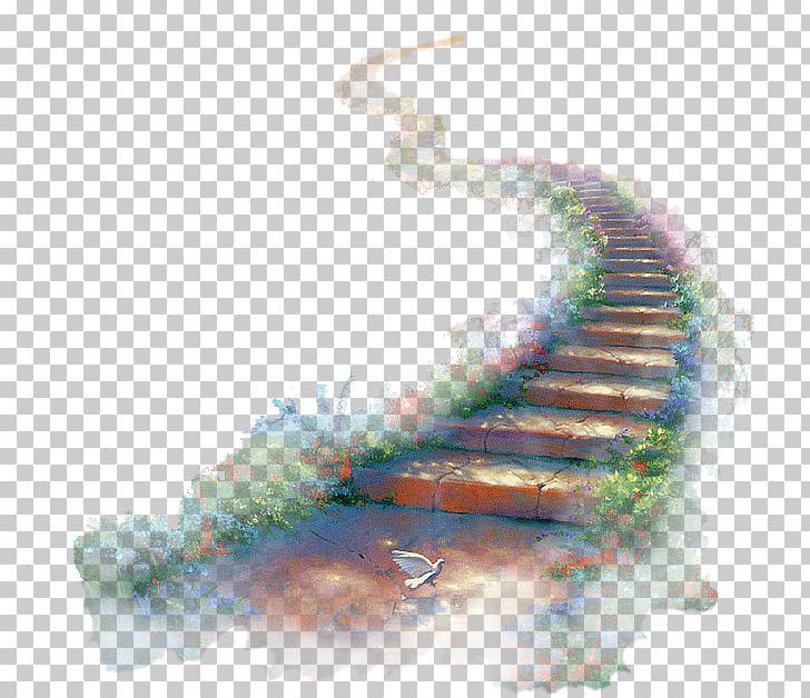Watercolor Painting Stairway To Heaven Organism PNG, Clipart, Nature, Organism, Paint, Paradise, Stairway To Heaven Free PNG Download