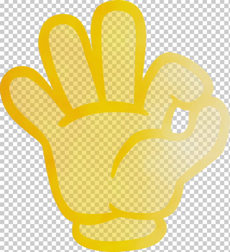 Yellow Hand Gesture Finger PNG, Clipart, Finger, Gesture, Hand, Hand Gesture, Paint Free PNG Download