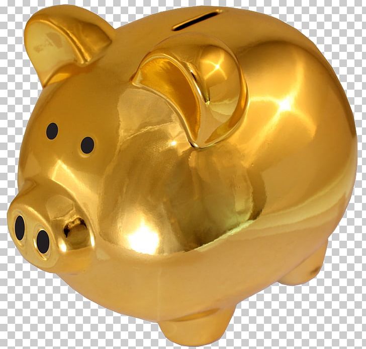 Piggy Bank Saving Money Gold PNG, Clipart, Animals, Bank, Banking, Banknote, Brass Free PNG Download