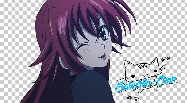 Rias Gremory High School DxD Rendering PNG, Clipart, Anime, Artwork, Black Hair, Cartoon, Computer Wallpaper Free PNG Download