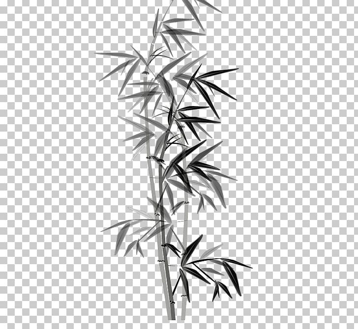Bamboo Ink Wash Painting PNG, Clipart, Angle, Animals, Bamboo Icon, Bamboo Picture Material, Black Free PNG Download