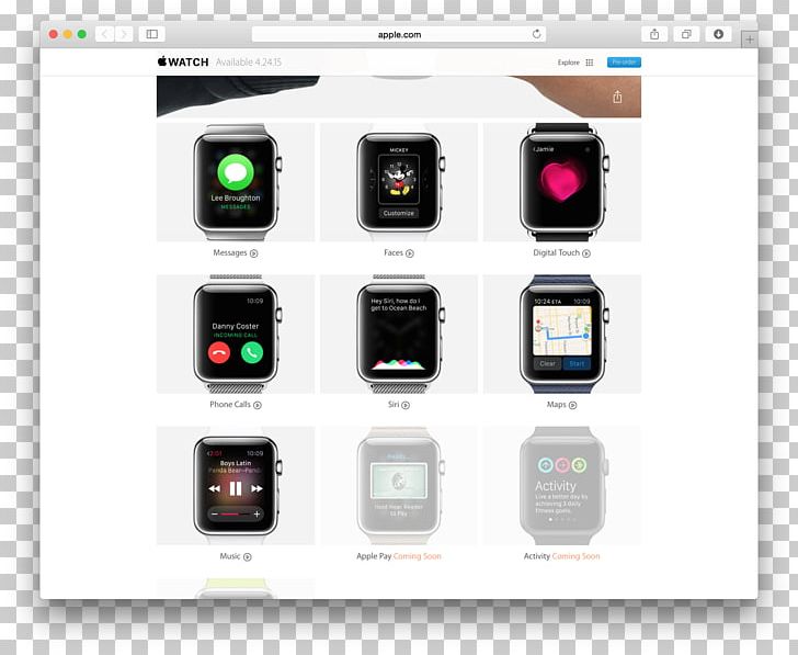 Apple Watch Series 1 Computer Software Apple Maps PNG, Clipart, Apple, Apple Watch, Brand, Communication, Communication Device Free PNG Download