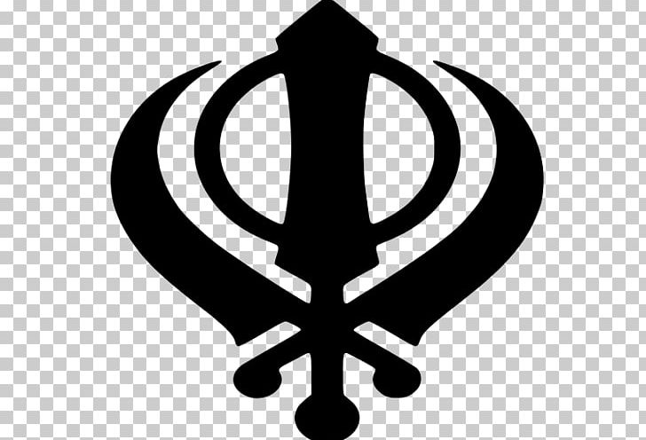 Khanda Sikhism Ik Onkar Nishan Sahib PNG, Clipart, Black And White, Christian Cross, Christian Symbolism, Ik Onkar, Kangha Free PNG Download