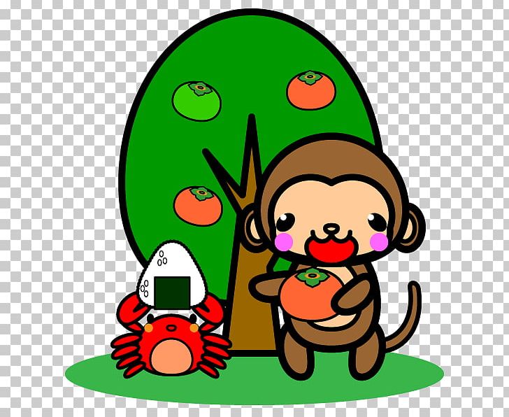 The Crab And The Monkey Onigiri Usu PNG, Clipart, Animals, Artwork, Black And White, Cartoon, Castanea Crenata Free PNG Download