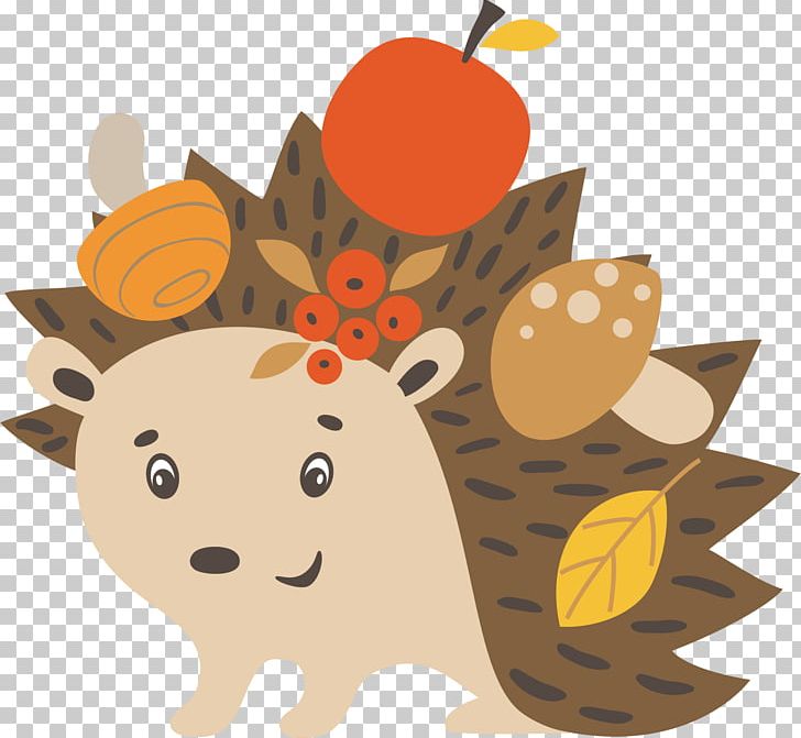 Hedgehog Autumn Illustration PNG, Clipart, Animal, Animals, Apple, Art, Cut Free PNG Download