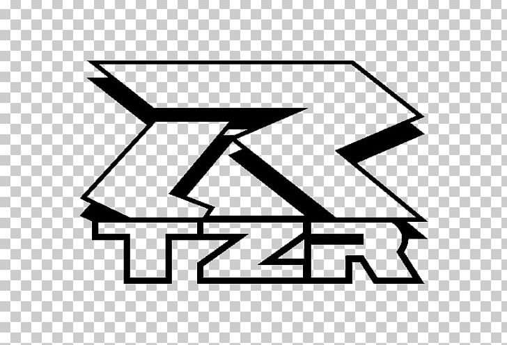 Sticker Yamaha Motor Company Yamaha TZR Motorcycle Logo PNG, Clipart, Angle, Area, Black, Black And White, Cars Free PNG Download