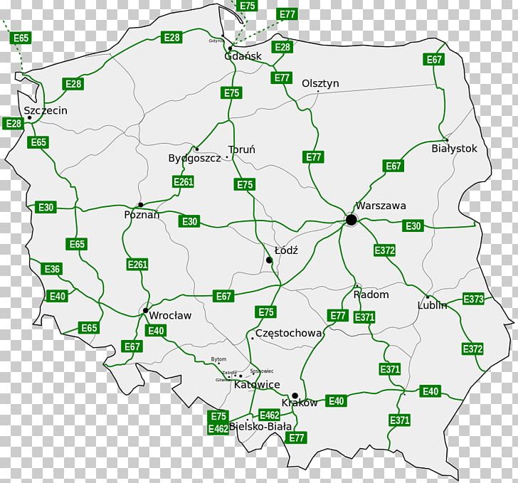 Poland International E-road Network Controlled-access Highway PNG, Clipart, Area, Controlledaccess Highway, Europe, European Route E67, Highway Free PNG Download