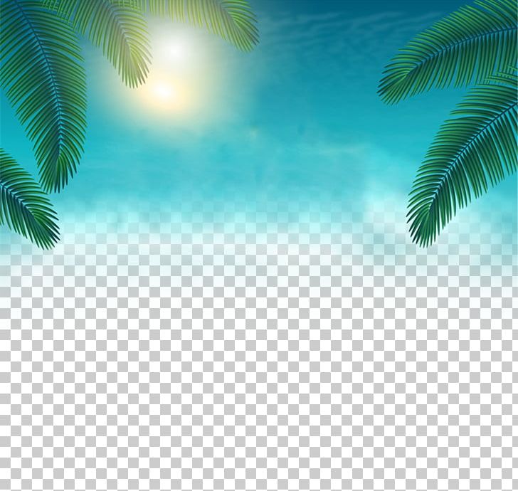 Poster Summer PNG, Clipart, Arecales, Art, Banner, Blue, Blue Sky Free PNG Download