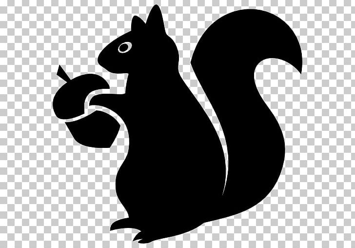 squirrels clipart black and white