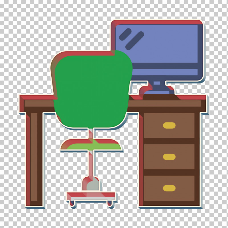 Desk Icon Office Elements Icon PNG, Clipart, Cartoon, Chair, Computer Desk, Desk, Desk Icon Free PNG Download
