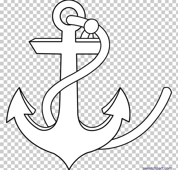 Anchor Drawing PNG, Clipart, Anchor, Area, Art, Artwork, Black And White Free PNG Download