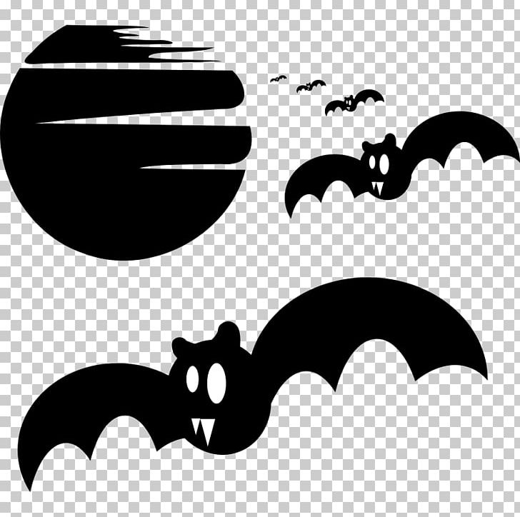 Bat Halloween Silhouette PNG, Clipart, Bat, Black, Black And White, Halloween, Halloween Bats Pictures Free PNG Download