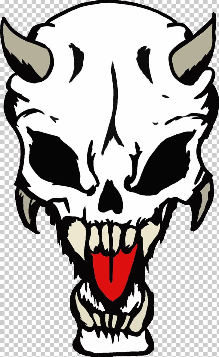 Devil Skull Demon PNG, Clipart, Art, Artwork, Black And White, Bone, Clip Art Free PNG Download