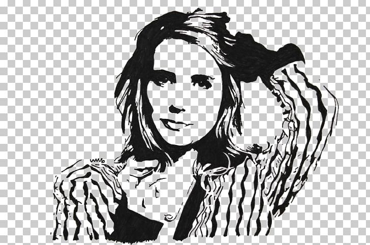 Emma Roberts Drawing Portrait Art PNG, Clipart, Art, Beauty, Black, Black And White, Black Hair Free PNG Download