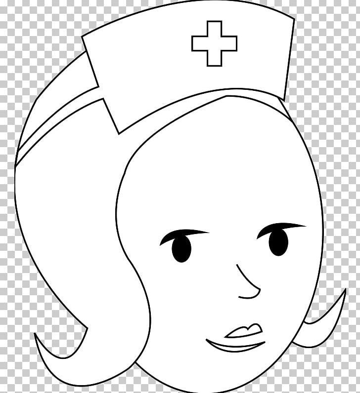 Nursing Coloring Book Nurses Cap Child PNG, Clipart, Angle, Black, Child, Eye, Face Free PNG Download