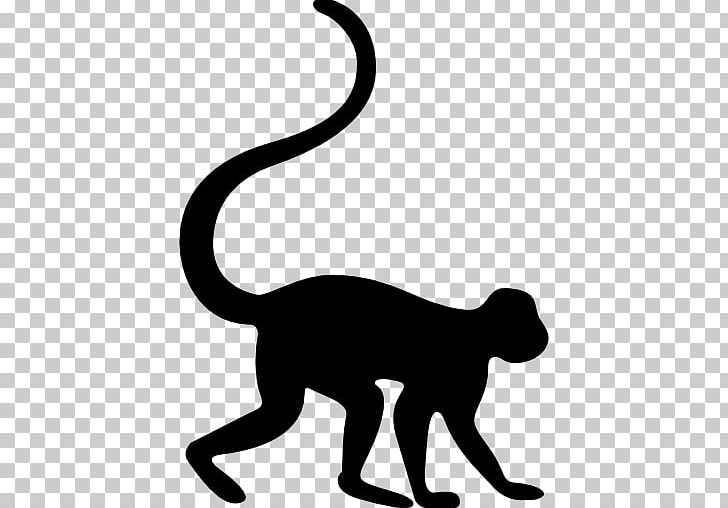 Computer Icons Monkey PNG, Clipart, Animal Figure, Animals, Black, Black And White, Carnivoran Free PNG Download
