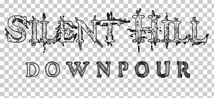 Silent Hill: Downpour Logo Brand Computer PNG, Clipart, Angle, Black And White, Brand, Calligraphy, Computer Free PNG Download