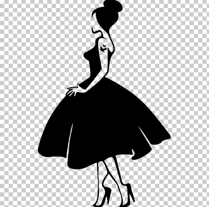 Dress Silhouette Sticker Evening Gown PNG, Clipart, Beak, Bird, Black, Black And White, Child Free PNG Download