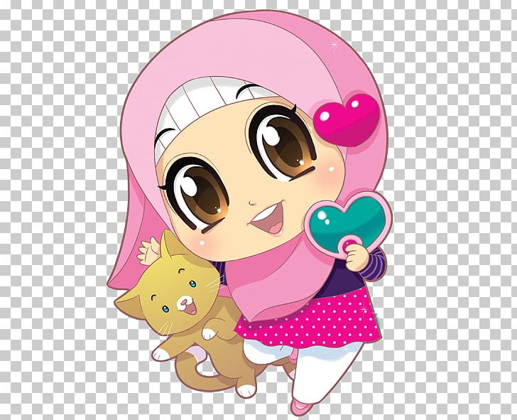 gambar sahabat muslimah kartun clipart