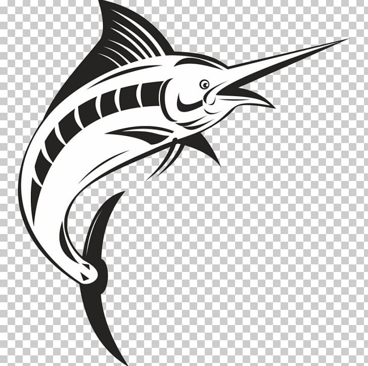 Art PNG, Clipart, Artwork, Atlantic Blue Marlin, Beak, Billfish, Black And White Free PNG Download
