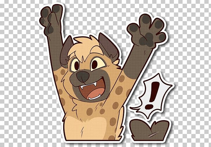 Spotted Hyena Canidae Sticker Telegram PNG, Clipart, Animals, Canidae, Carnivoran, Cartoon, Catlike Free PNG Download