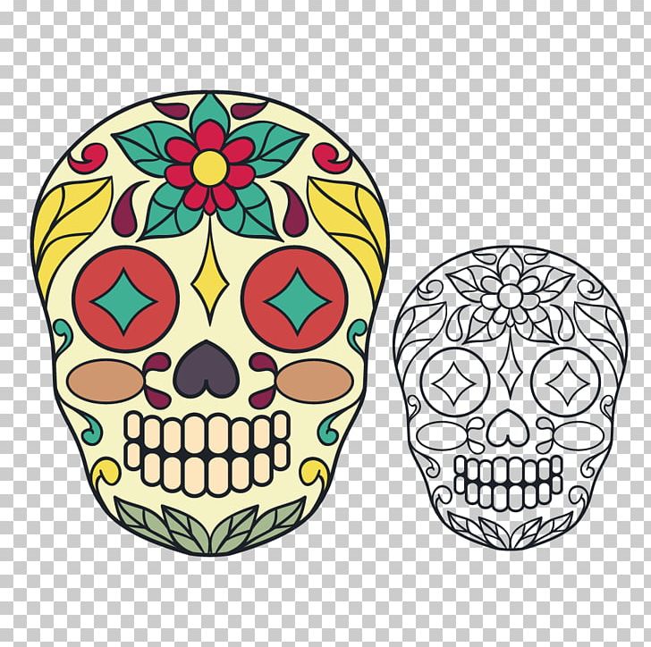 Calavera Skull Skeleton Illustration PNG, Clipart, Art, Bone, Calavera, Cranial Skeleton Head Pattern, Day Of The Dead Free PNG Download