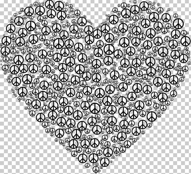 Peace Symbols Heart PNG, Clipart, Area, Black And White, Circle, Eye, Heart Free PNG Download