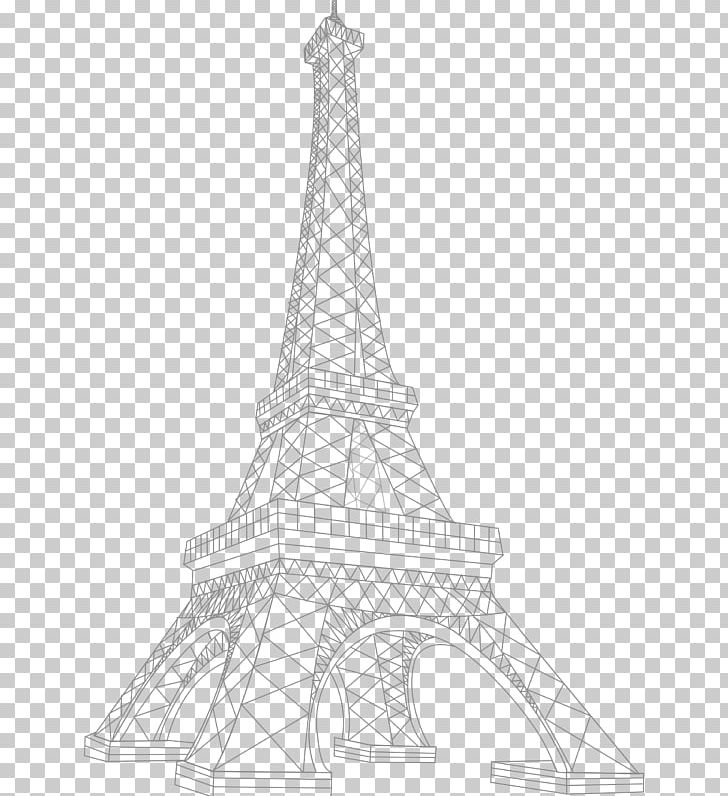 Eiffel Tower Spire Steeple Landmark PNG, Clipart, Animation, Artwork, Black And White, Coloring Book, Drawing Free PNG Download