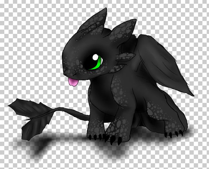 toothless dragon outline