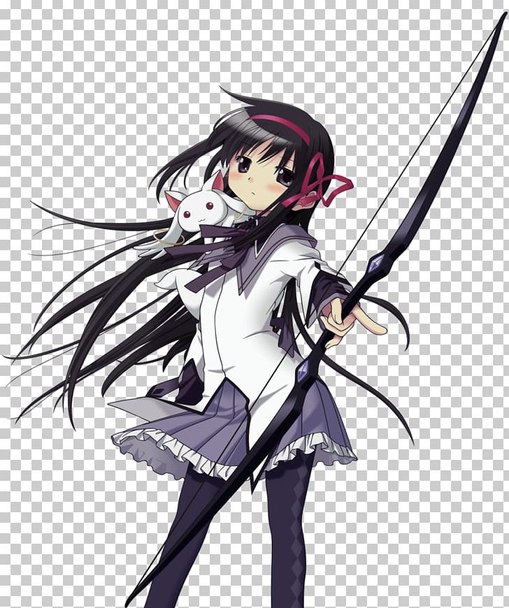 Homura Akemi Sayaka Miki Kyubey Art Costume PNG, Clipart, Anime, Black Hair, Character, Cold Weapon, Cosplay Free PNG Download