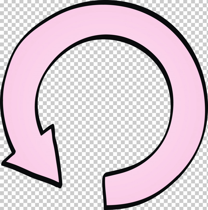 Pink Circle Symbol Line Art PNG, Clipart, Arrow, Circle, Circle Arrow, Line Art, Paint Free PNG Download